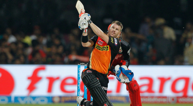 David Warner of Sunrisers Hyderabad