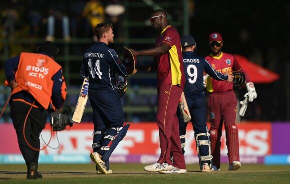 West Indies & Scotland Players. WI fails to qualify for the ICC Cricket World Cup 2023.