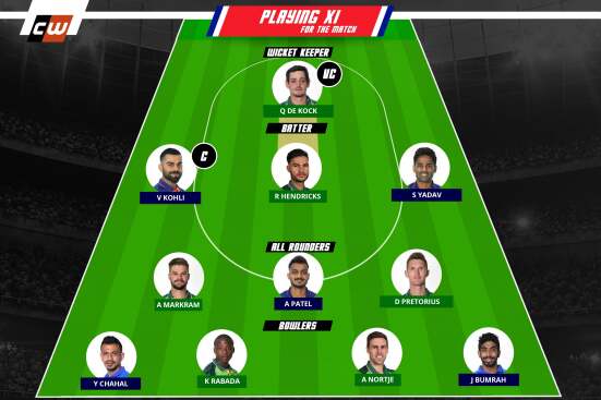 IND vs SA fantasy team