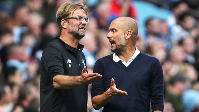 Jurgen Klopp and Pep Guardiola (Picture: ESPN)  Klopp