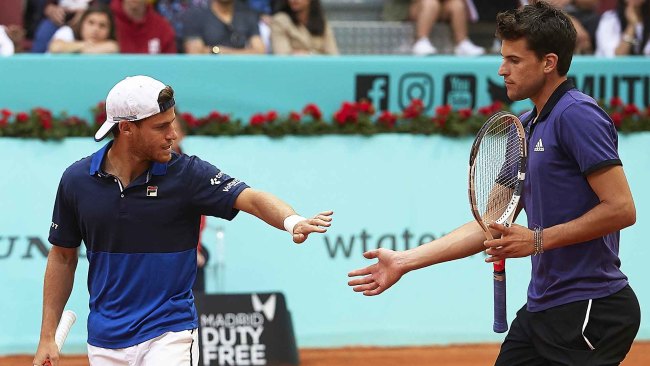 Diego Schwartzman Dominic Thiem French Open