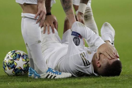 Eden Hazard Suffers Ankle Injury As Real Madrid Blow Two-Goal Lead Against PSG