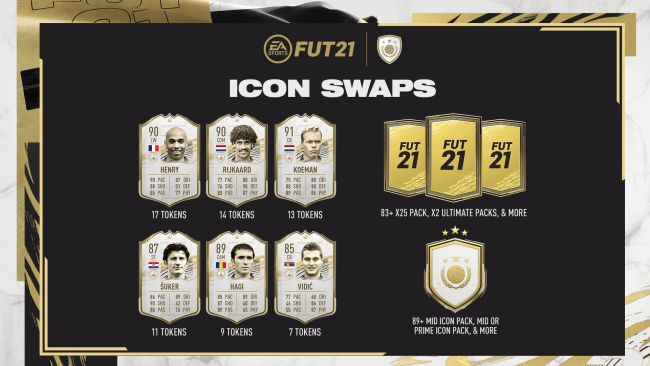 FIFA FUT 21 Icon Swaps