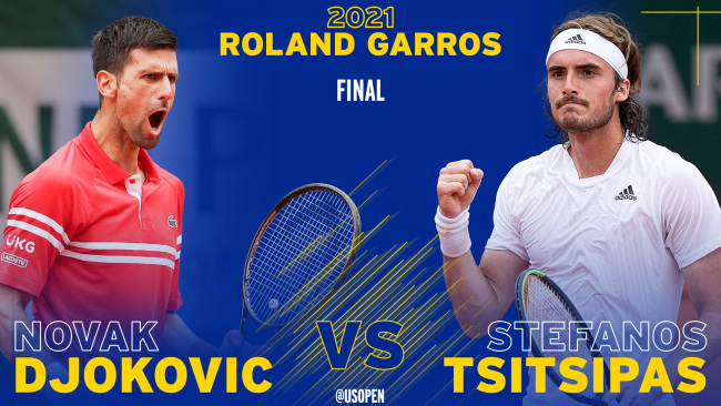 Djokovic vs Tsitsipas Roland Garros Final 2021