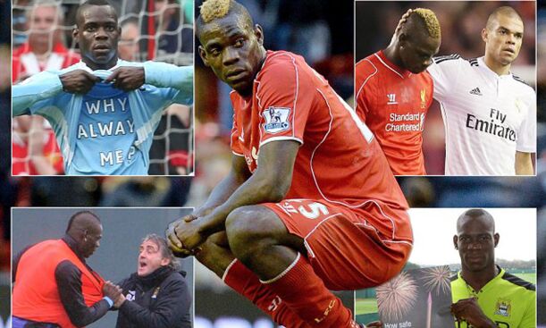 Mario Balotelli subbed off for Man City