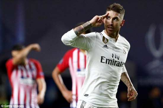 Sergio Ramos vs Atletico Madrid  Real Madrid