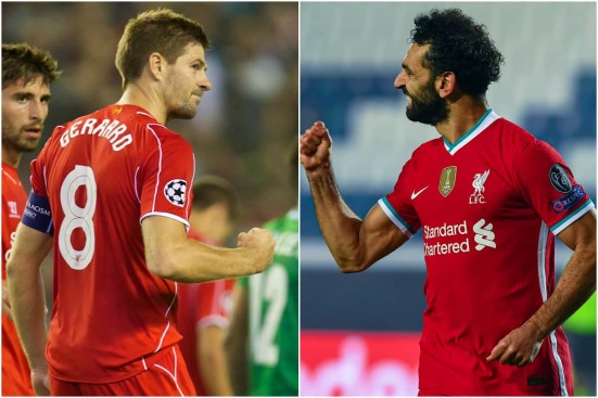 Gerrard and Salah for Liverpool