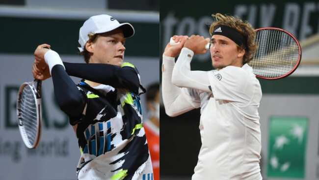 Jannik Sinner(Left) Alexander Zverev(Right) - One of the top 5 matches in 2023.