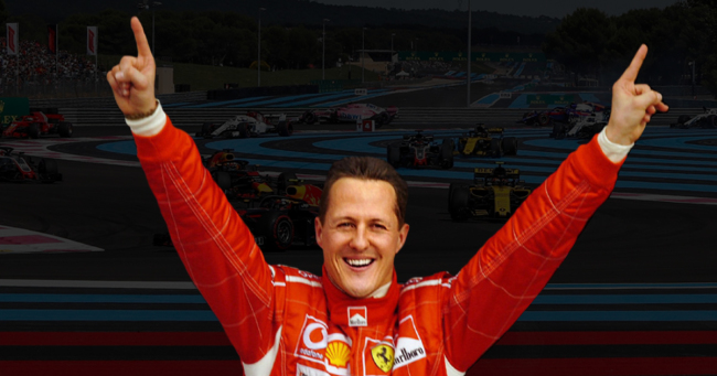 Schumi GP wins Hamilton