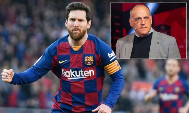 La Liga president Javier Tebas has come in support of Lionel Messi