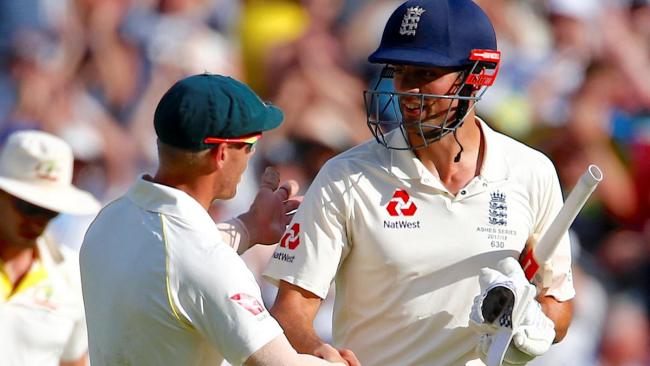 Alastair Cook and David Warner (Photo: national.ae) Cook