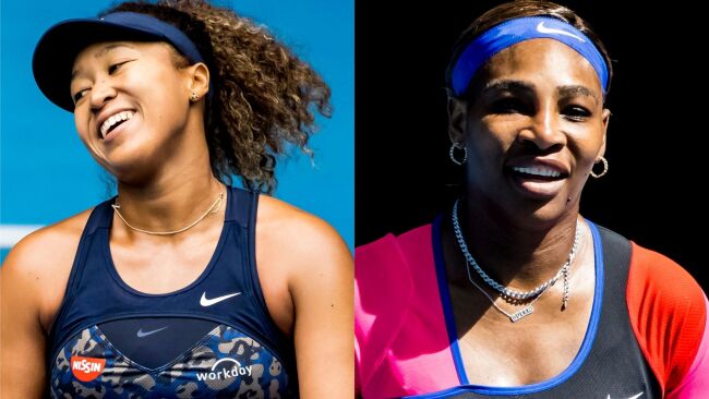 Naomi Osaka and Serena Williams