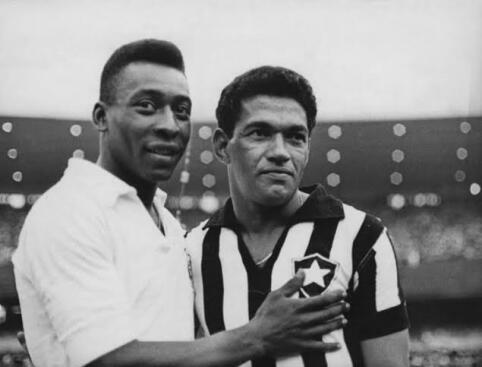 Pele & Garrincha - Best Footballers of all time.