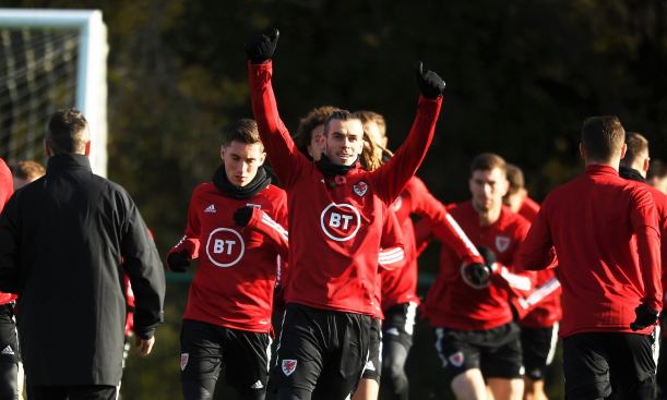 Gareth Bale in training for Tottenham