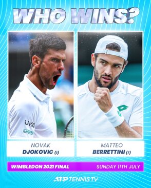 Djokovic vs Berrettini who will win the wimbledon final?