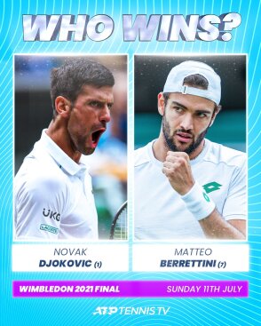 Djokovic vs Berrettini who will win the wimbledon final?