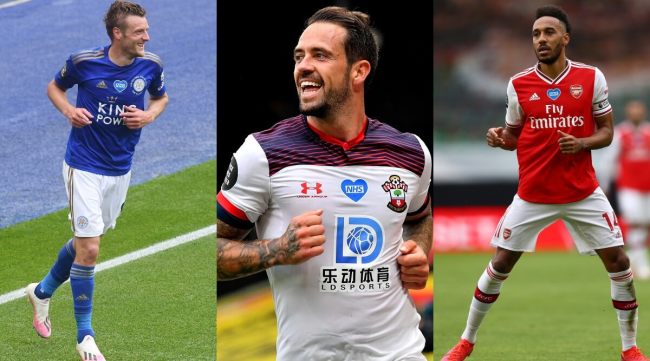 Jamie Vardy Danny Ings Pierre-Emerick Aubameyang Premier League