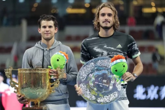 Dominic Thiem(Left) Stefanos Tsitsipas(Right) - One of the top five matches in 2023.