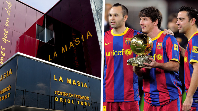 La Masia academy at Barcelona