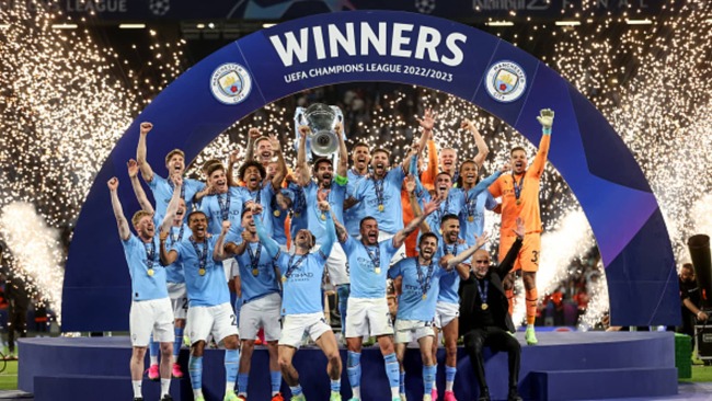Manchester City champions league football