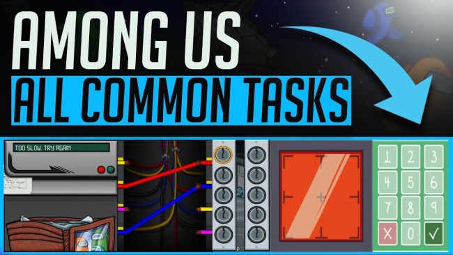 Among Us common tasks