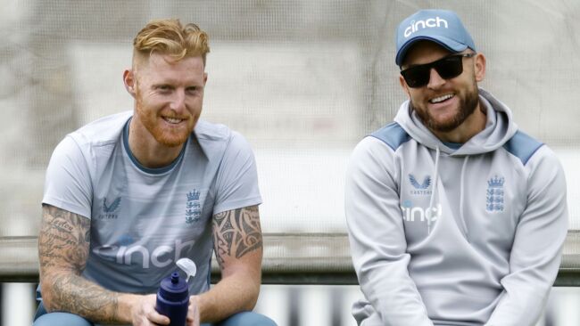 Ben Stokes and Brendon Mccullum. The Ashes 2023 First Test Match