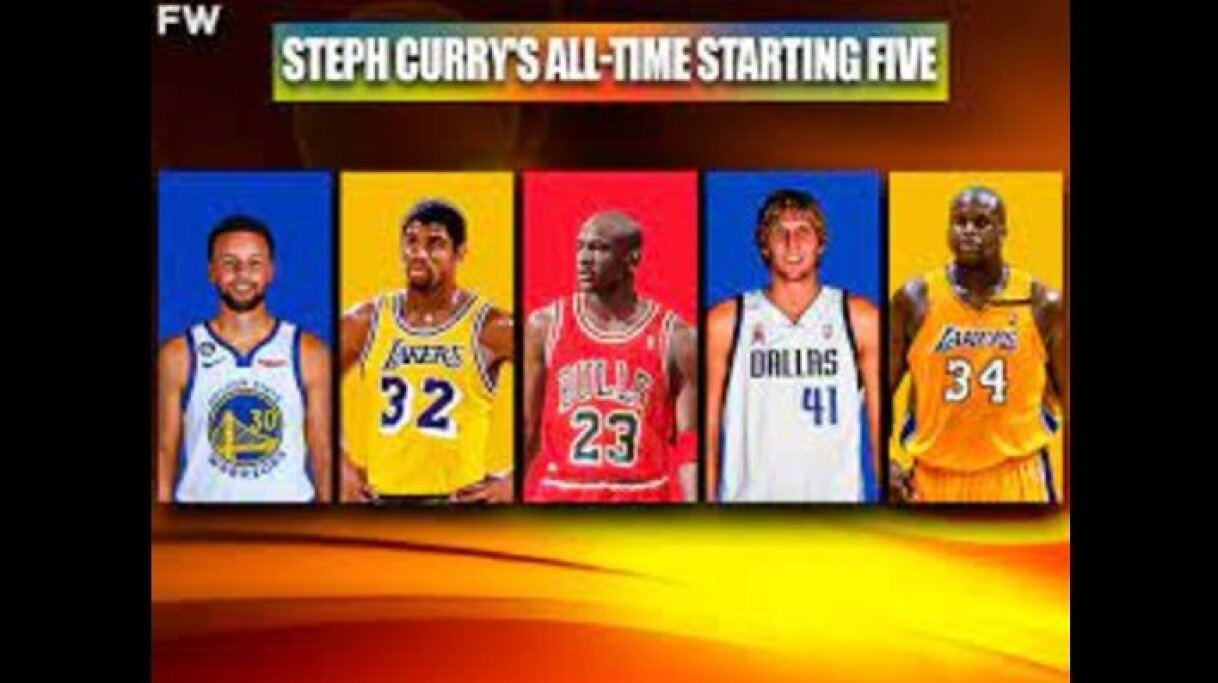 NBA Star Stephen Curry Reveals His All-Time Starting 5
