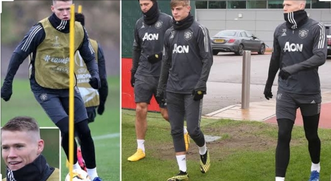 Scott McTominay in training