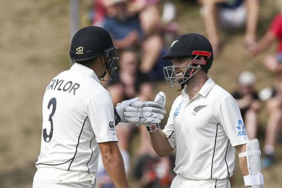 Kane Williamson and Ross Taylor New Zealand vs India