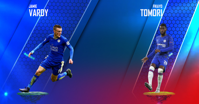 Jamie Vardy v Fikayo Tomori Leicester City