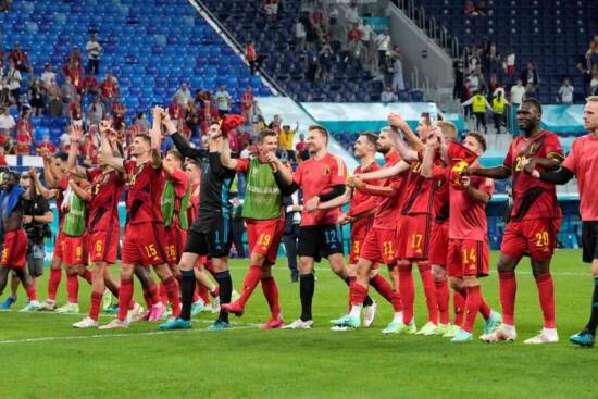 Belgium team at Euro 2020