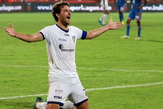 Elano Blumer celebrating for Chennaiyin FC