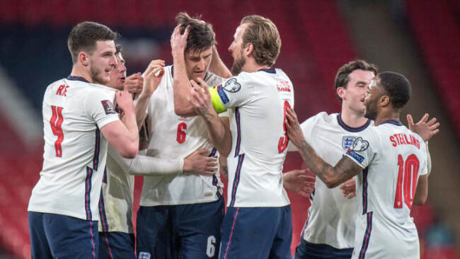 England team at Euro 2020