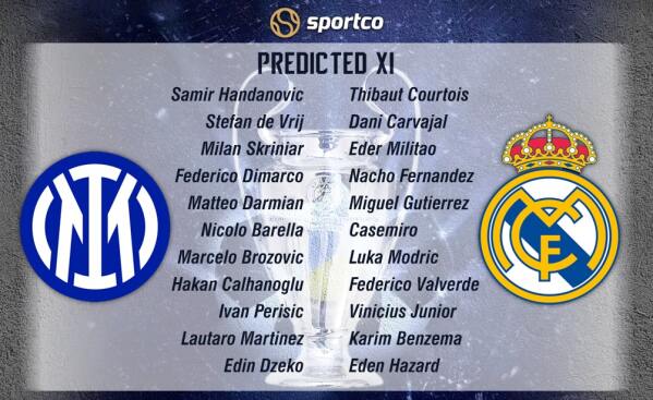 Inter Milan vs Real Madrid Predicted Lineups