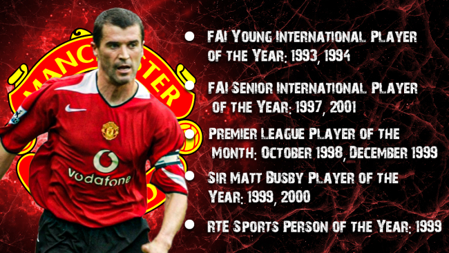 Roy Keane Major Honors and Awards
