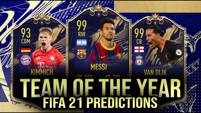 FIFA 21 team of the year predictions