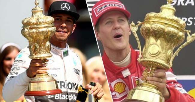 Hamilton Schumacher trophies