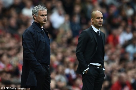 Mourinho Guardiola Tottenham vs Manchester City