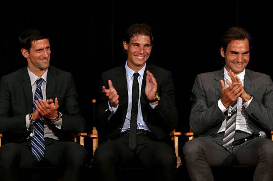 Djokovic, Nadal and Federer