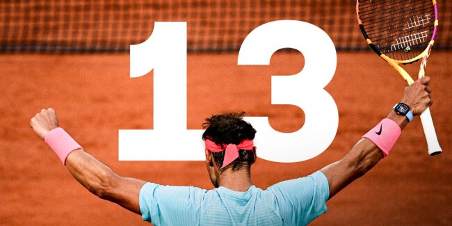 Nadal 13 French Open titles