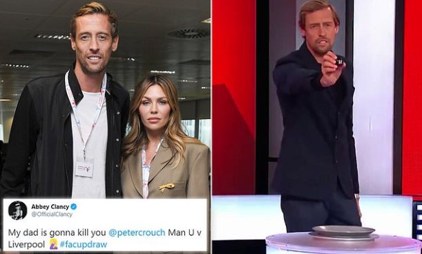 Peter Crouch and Abbey Clancy Tweet