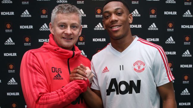 Ole Gunnar Solskjaer and Anthony Martial