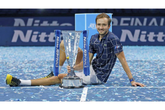 Daniil Medvedev winning the Nitto ATP Finals 2020 