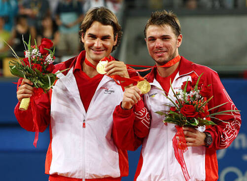 Roger Federer & Stan Wawrinka in London Olympics