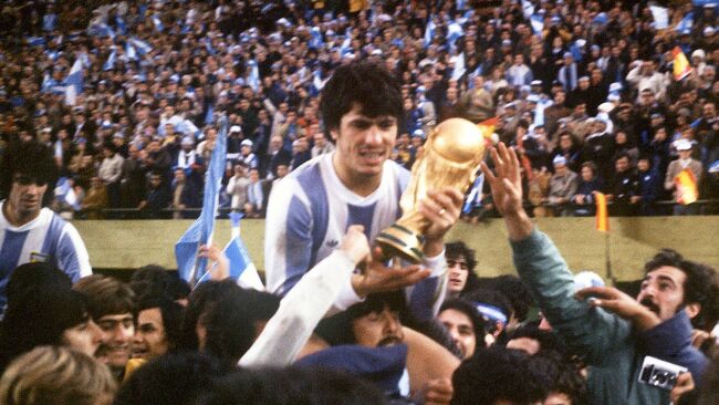 Argetina winning the 1978 FIFA World Cup