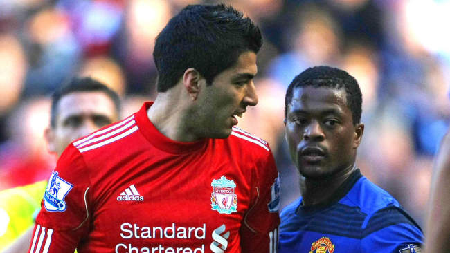 Luis Suarez and Patrice Evra were involved in controversial racial discrimination incident in 2012