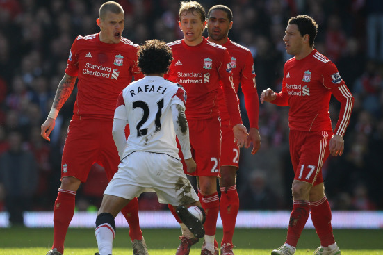 Rafael da Silva vs Liverpool