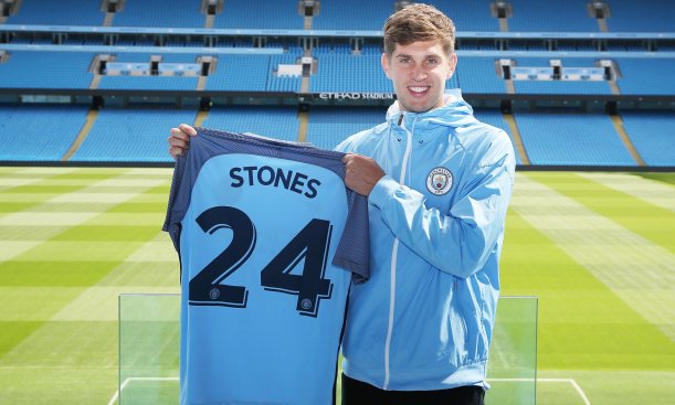 Stones signed for City in Aug 2016