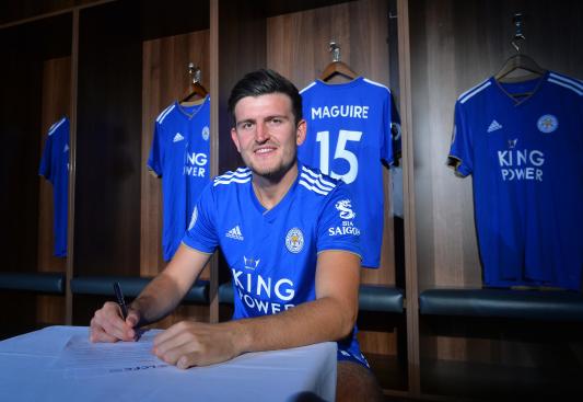 Harry Maguire signed for the foxes in June 2017