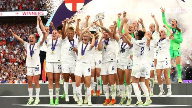 One of the biggest football moments in 2022 was England womens winning Euro 2022.